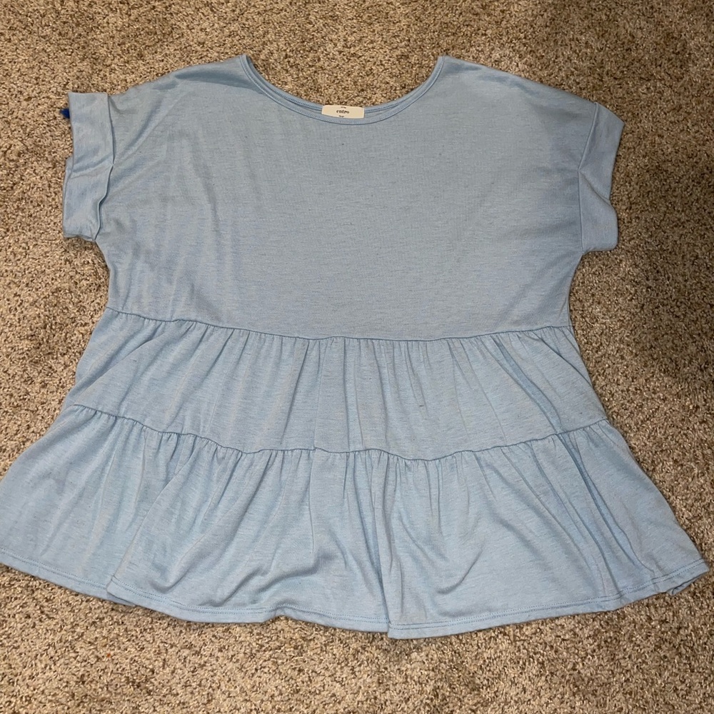 Light blue babydoll top